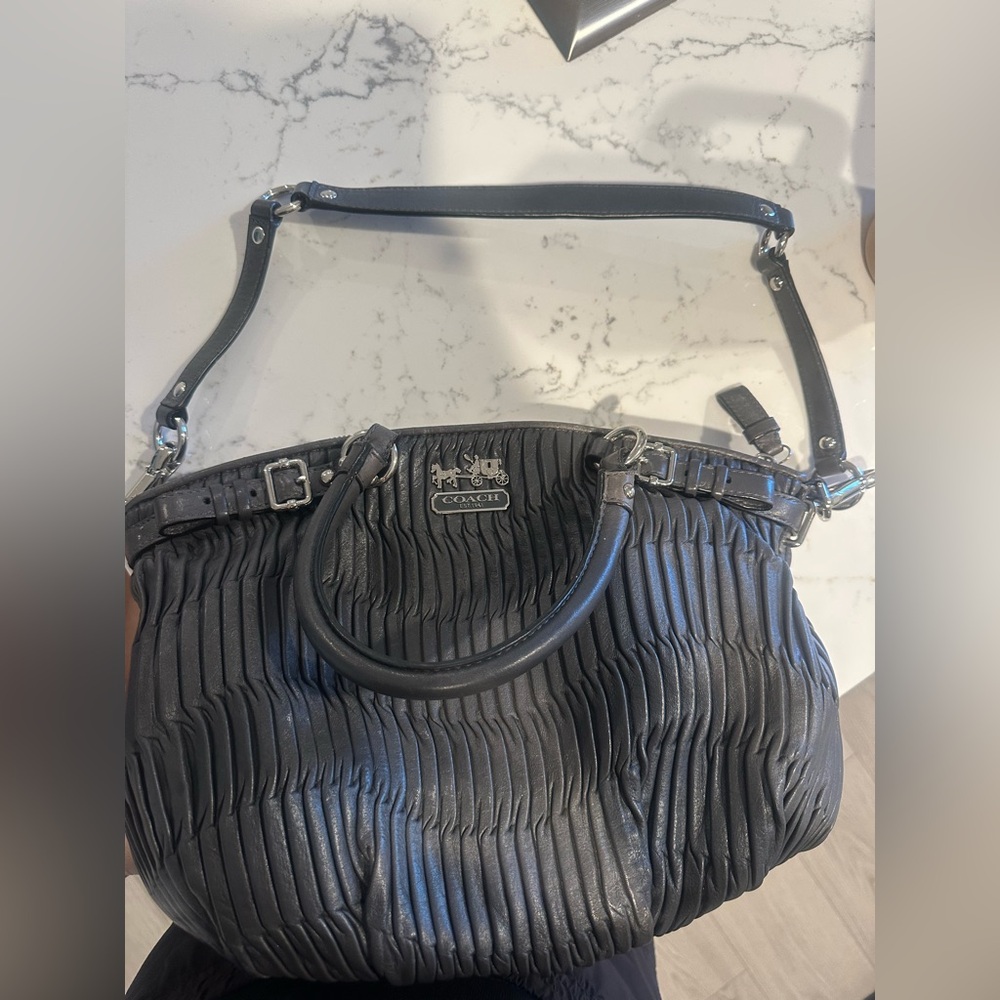 Coach Madison Gathered Leather Lindsey handbag